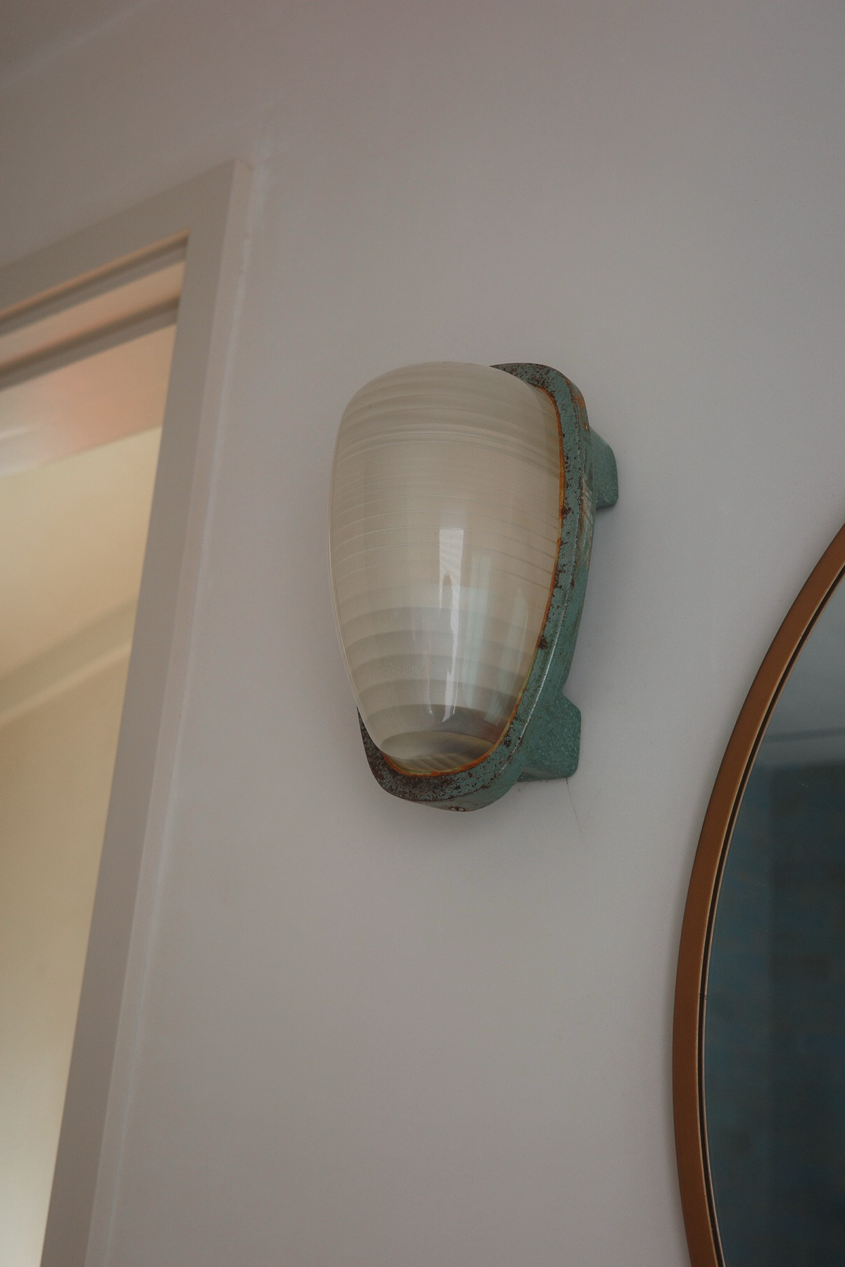 Vintage wall sconce at Hope Ranch