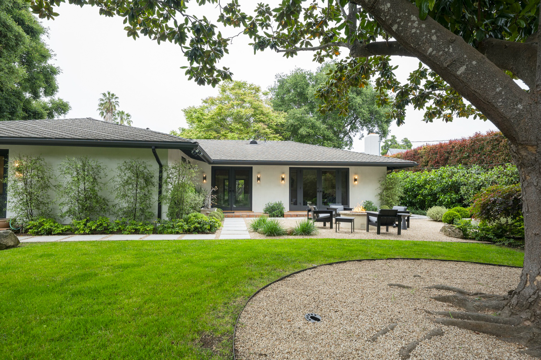 House and back lawn